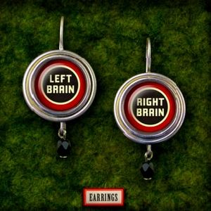 Handmade Earrings: "Left Brain"/"Right Brain"